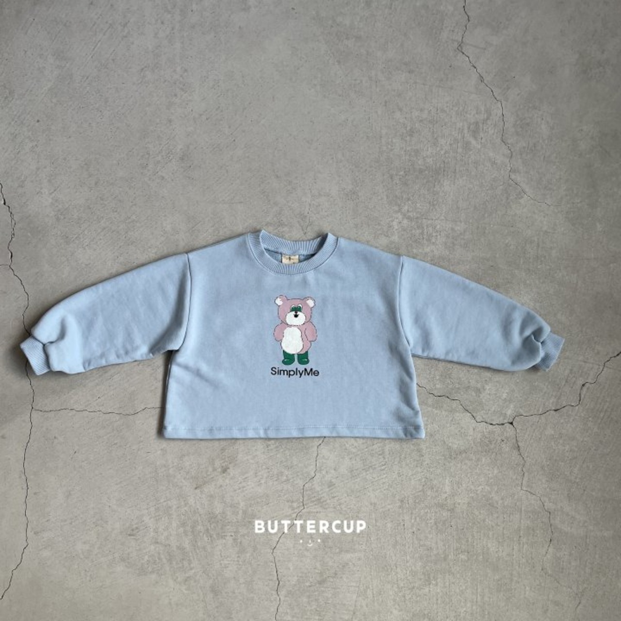 [BUTTERCUP] Simply Me Bears Sweatshirt Tee / [버터컵] 심플리미베어스웻티