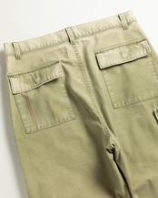 【イベント限定アイテム2月1日20時まで販売】ANACHRONORM / BACK SATIN AGING MILITARY FLAP PANTS