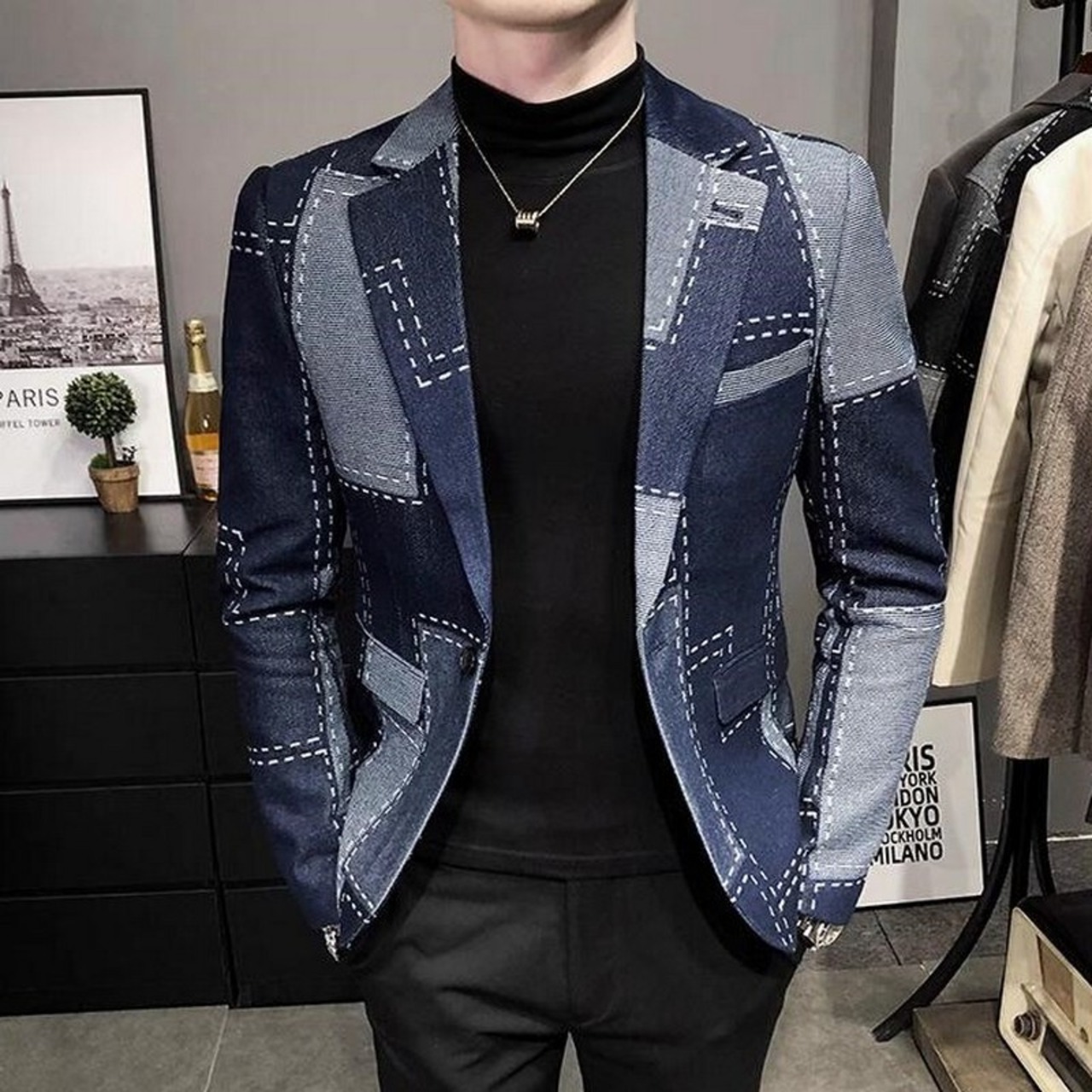 slim casual suit jacket 00205