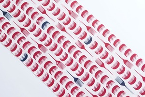 注染てぬぐい「櫛」