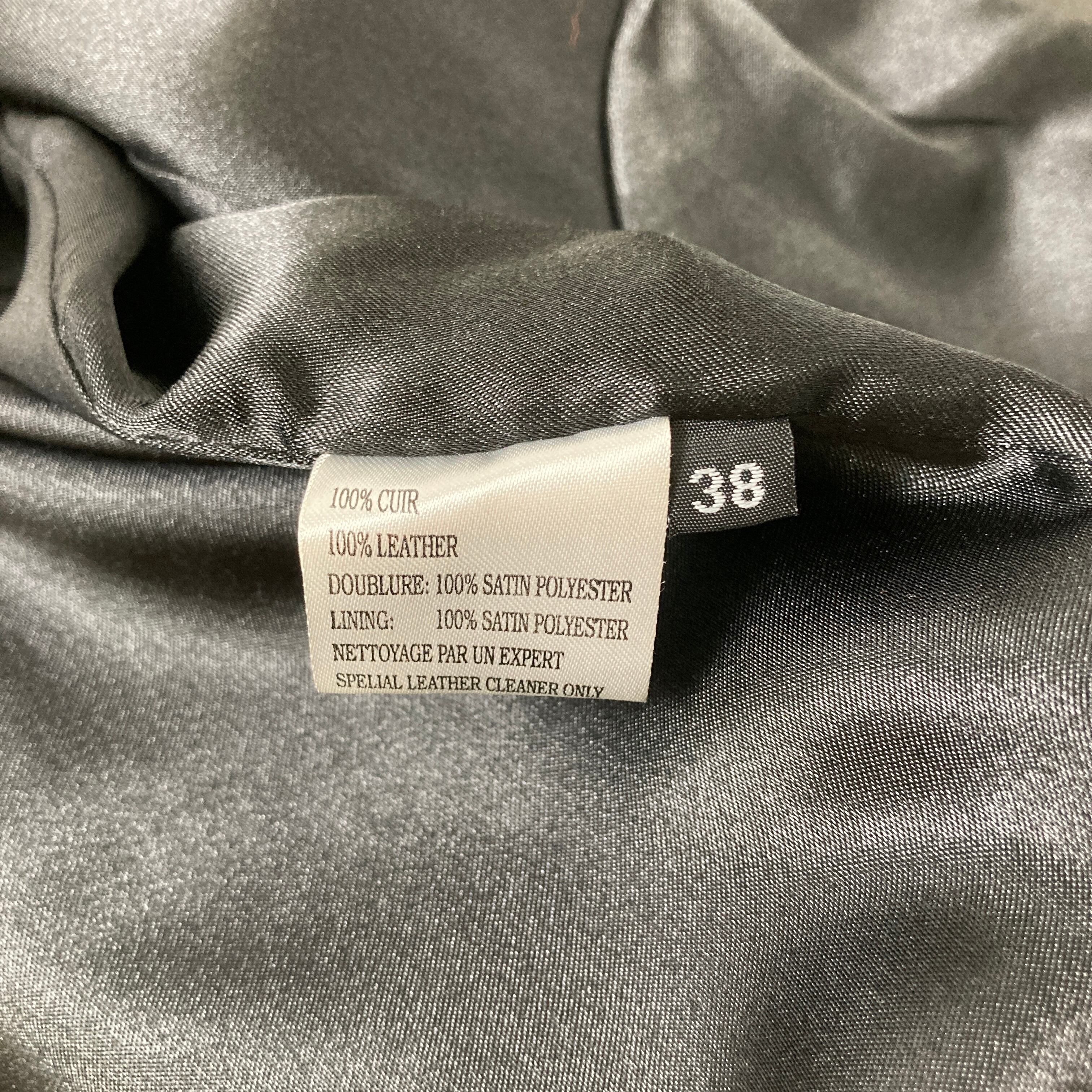 NINA RICCI 100%isレザーコート