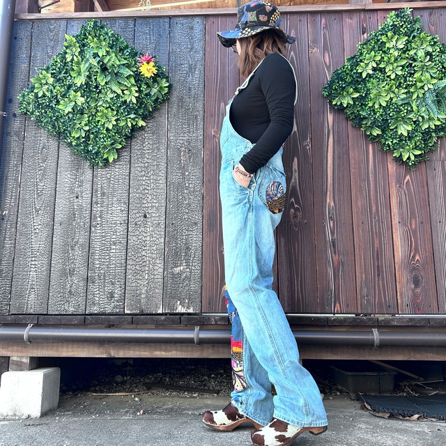 アフリカンパッチワークサロペット