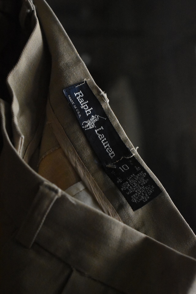OK/80's "Ralph Lauren" 2tuck chino skirt