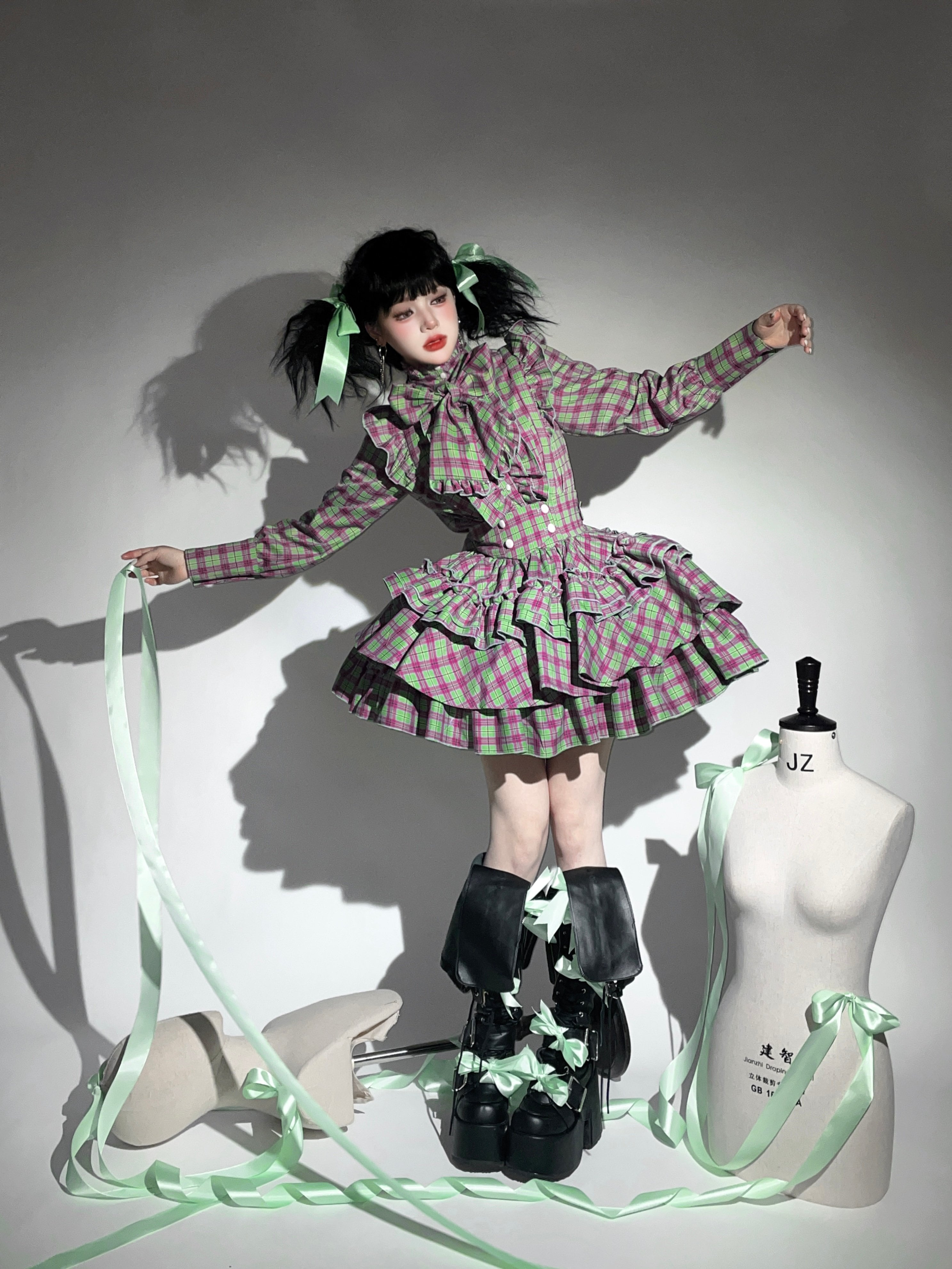 入荷済み「CATCOCOON・A DOLL'S HOUSE」チェック柄 ブラウス