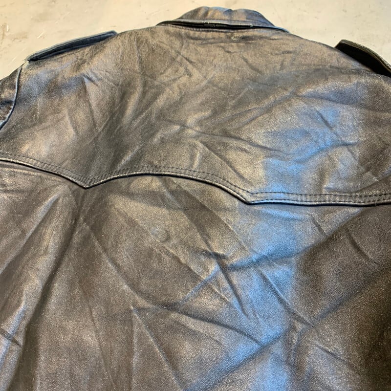 60's Mascot マスコット レザーダブルライダースジャケット Black