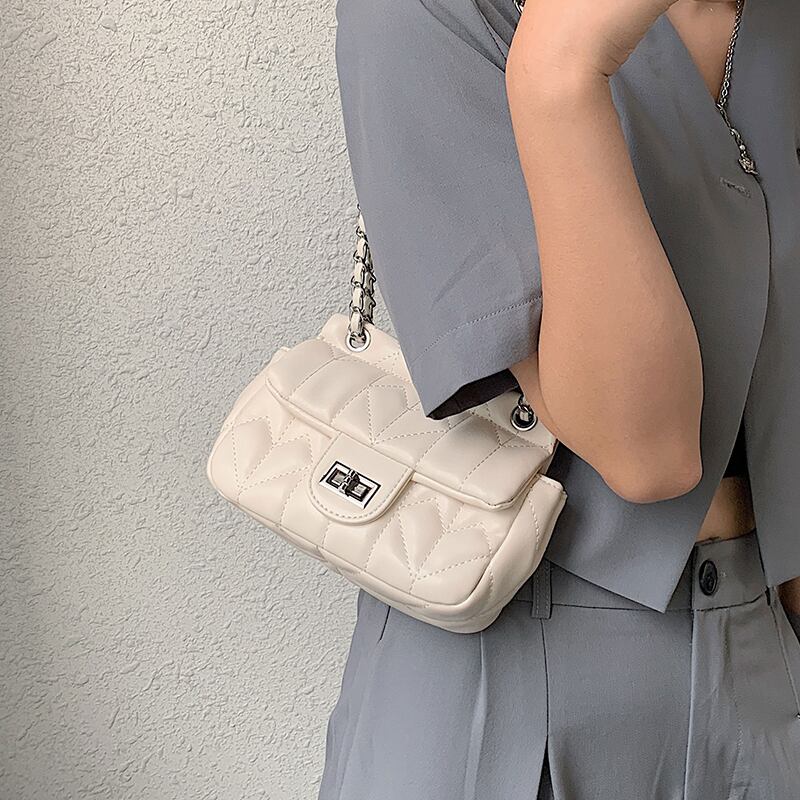 サマーチェーン 夏物 スクウェア メッセンジャーバッグ 手作りハンドバック31814245112