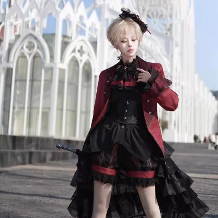 王子系ロリィタ ハーフパンツ 少年装×イベント向け ブラック｜WithU