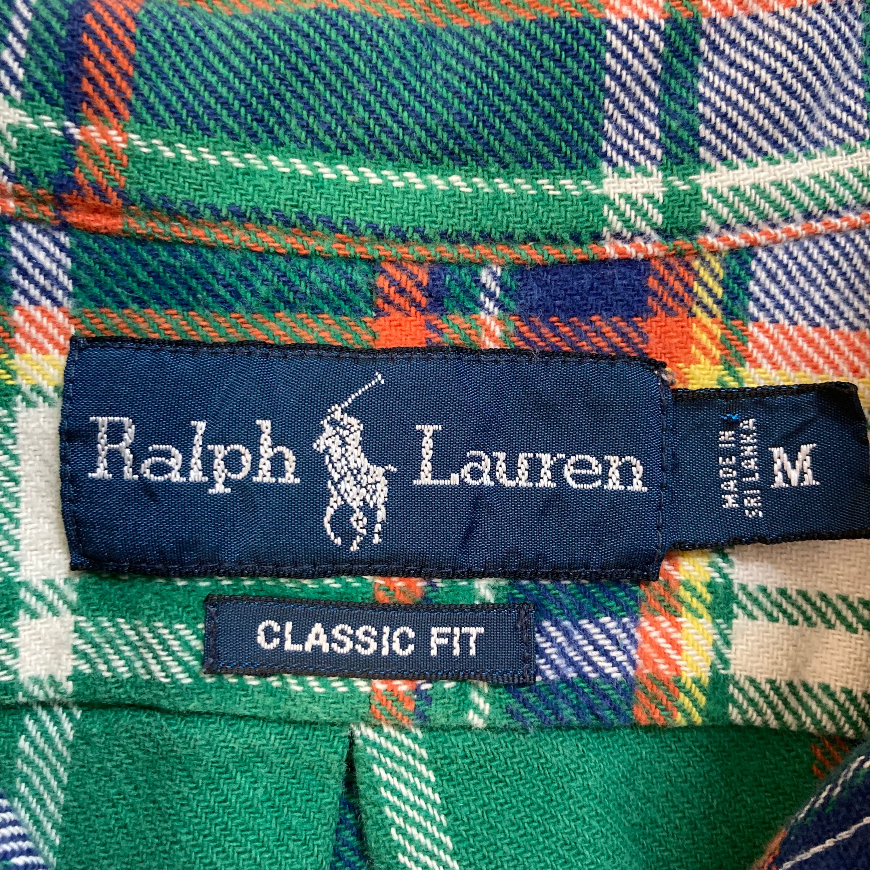 【Ralph Lauren】L/S Check BD Shirt L相当 “ Classic FIT” 90s
