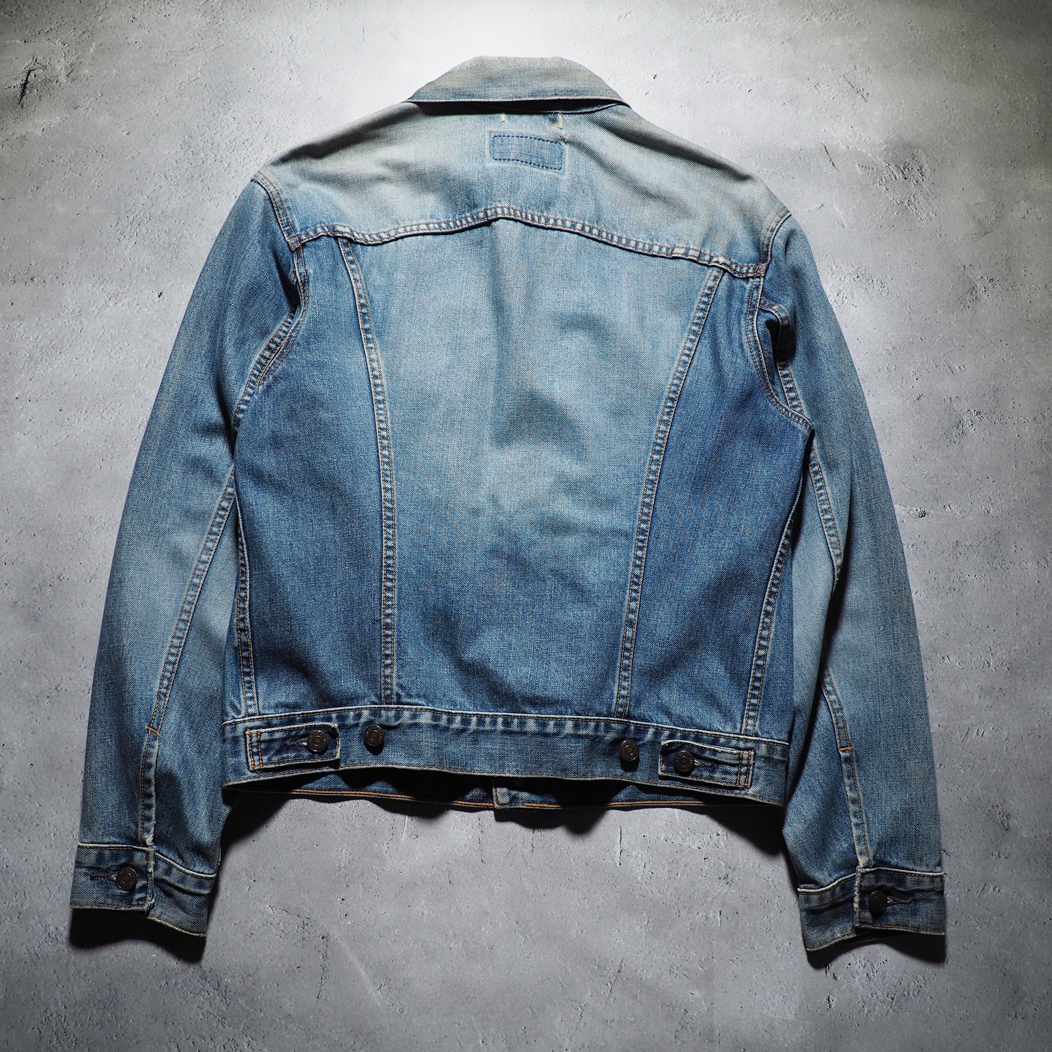 1990s ” Old Euro Levi's ” Good aging vintage loose Denim jacket