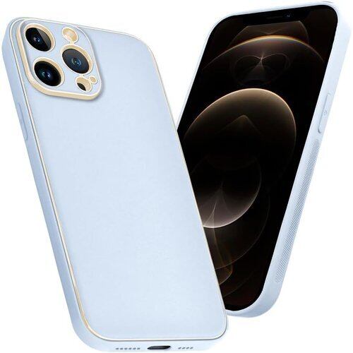 シズカウィル iPhone12 Pro ケース カバー 耐衝撃 スマホケース エレガントーン 1個入り ブルー 2185