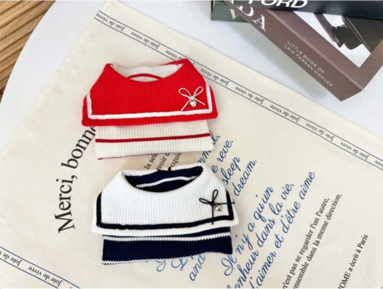 即納  【pecoramou select】 Marine T-shirt（Red）