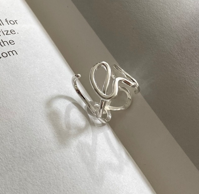 S925 love ring (R213-2)