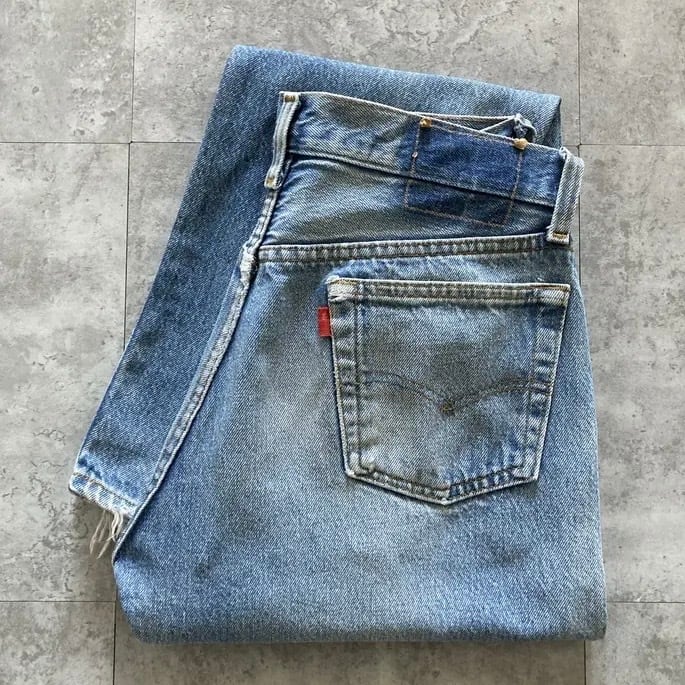 W31】80s US.Levis 501 リーバイス エルパソ工場(525) ボタン裏刻印525