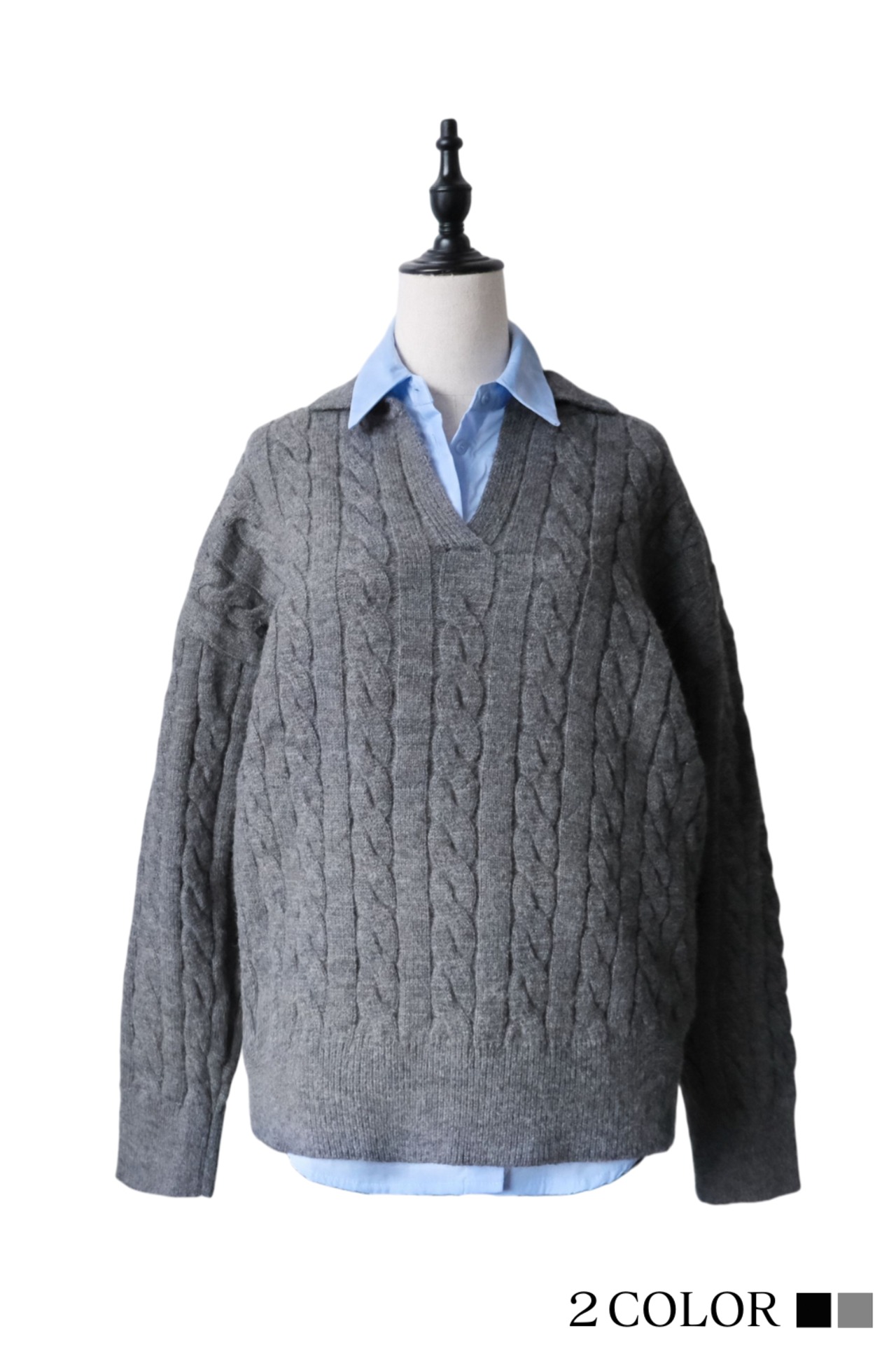 Modern Knit Layer トップス