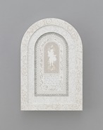 しろこまタオ "w-p-03-08 ‘23 09 25"  SHIROKOMA Tao/woodcut papercutting embossing（オリジナルフレーム入り） thumbnail 1