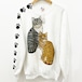 Vintage Cats Sweat Shirt Made In USA