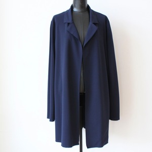 SANDRO FERRONE　1枚仕立てネイビーストレッチオーバーサイズジャケット(ゆったりサイズ）ITALY：FE-03 ¥22.000＋tax