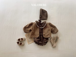 【予約/特典】valu bebe / herringbone frill blouse