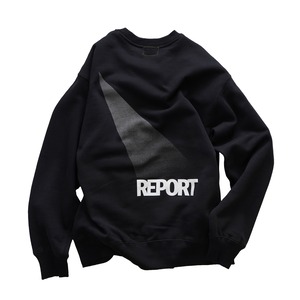 REPORT / ODORI CREW NECK SWEAT BLACK
