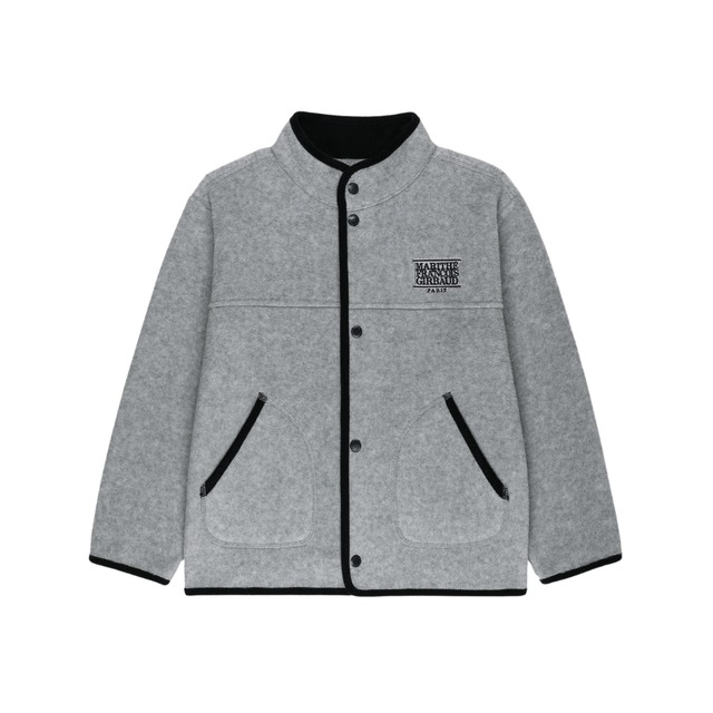 Classic Logo Light Weight Fleece Jacket (Gray)