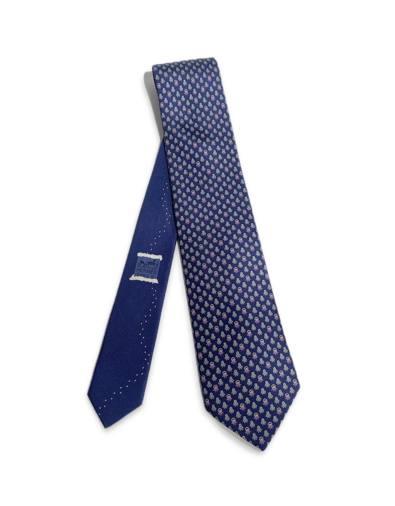 HERMES エルメス ネクタイ シルクタイ 8㎝ H626042T03《 PINGLOO 》