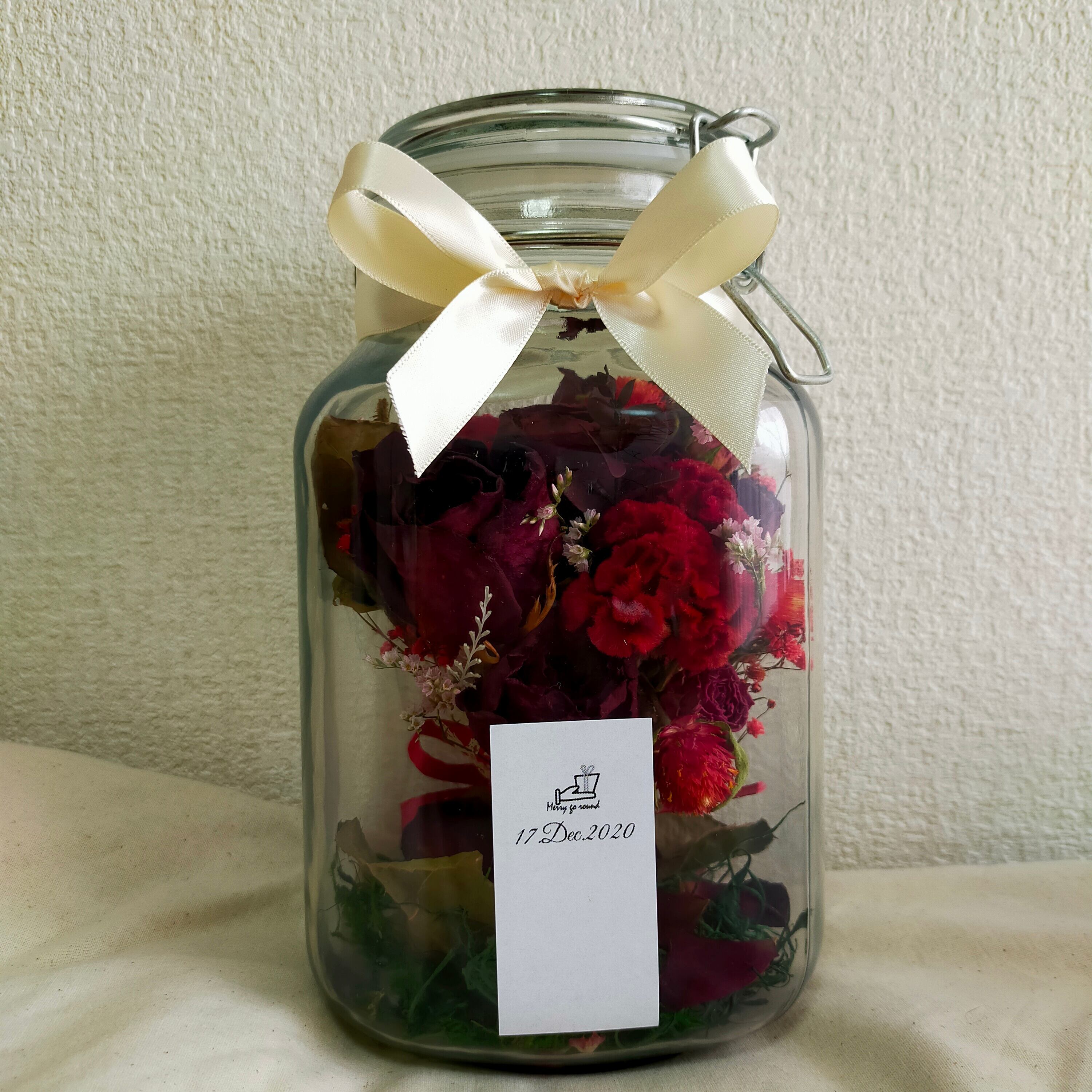 "永"ブーケインボトルM【"Ei"Dried flowers Bouquet in Bottle M】