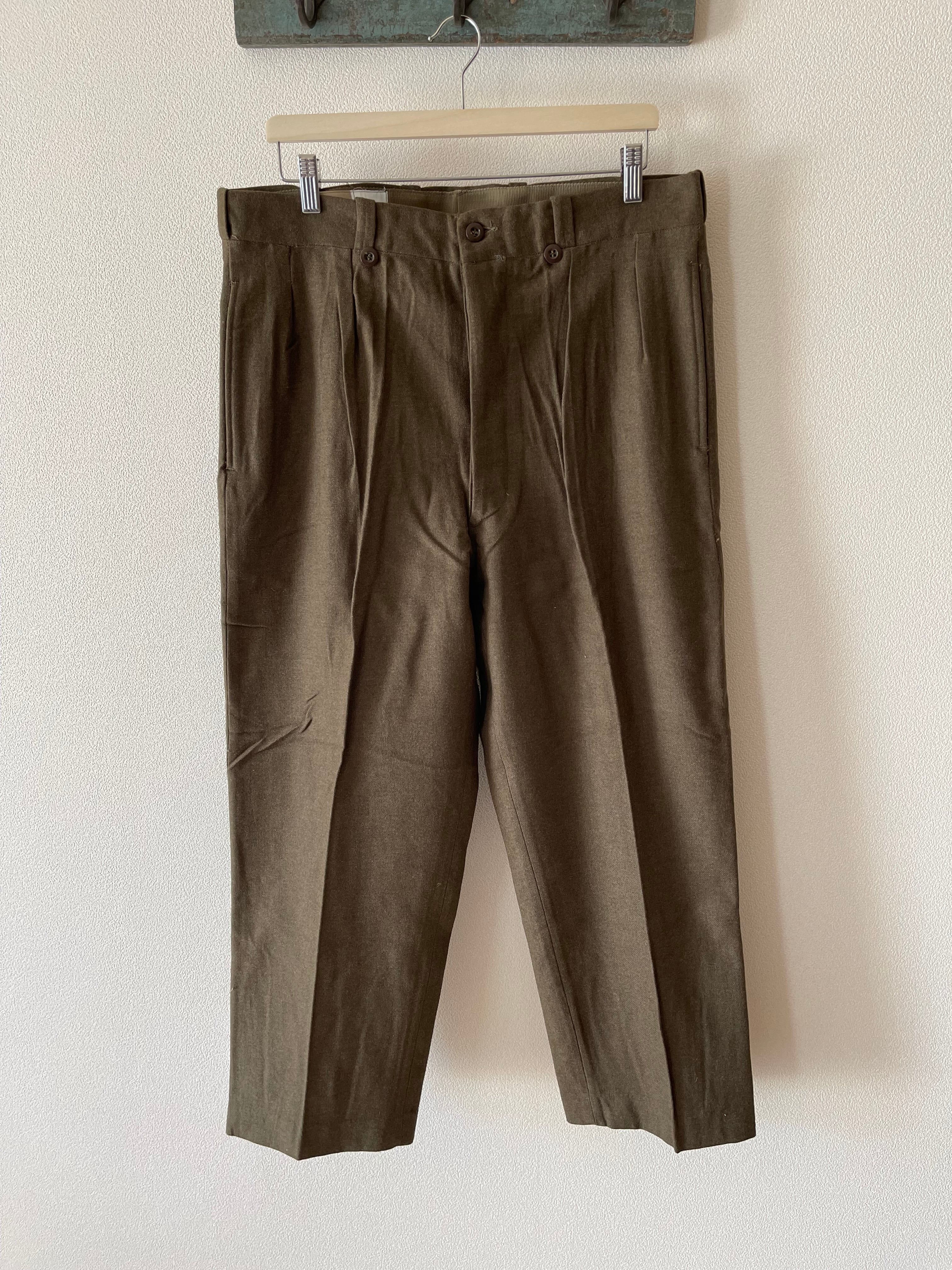 1950s French vintage "M52" Wool Trousers size16 ④