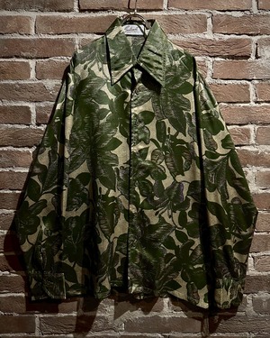【Caka act3】Botanical Pattern 70's Vintage L/S Shirt