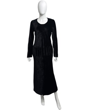 AW1993 COMME DES GARCONS VELVET MAXI DRESS