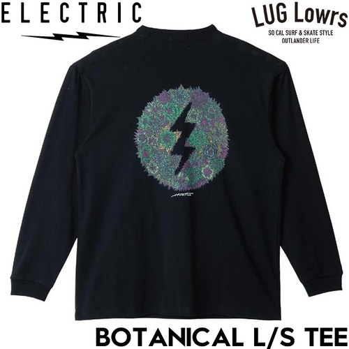 ELECTRIC エレクトリック BOTANICAL L/S TEE HIROTTON コラボ 長袖Tシャツ ロングスリーブTEE ロンT メンズ レディース E26ST19 BLK 26SP 日本代理店正規品