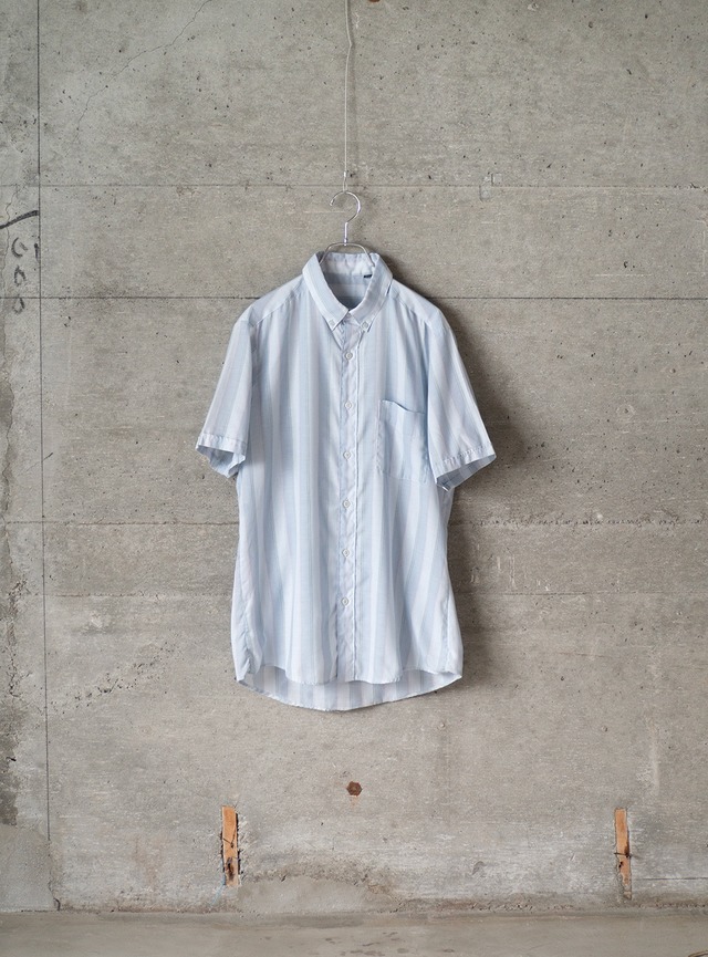 unknown 1990s Polyester cotton stripe shirt