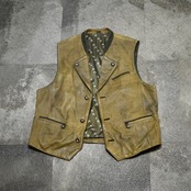 embroidery design leather tyrolean vest