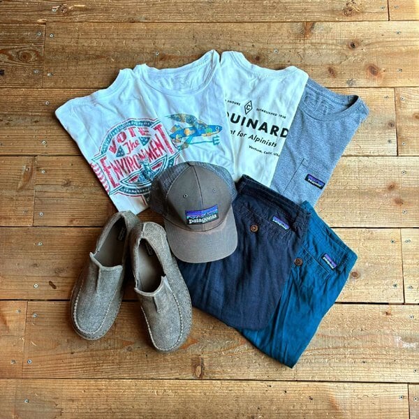 1点物◇USA製パタゴニアPatagonia飛魚トビウオ白Tシャツ古着レディース