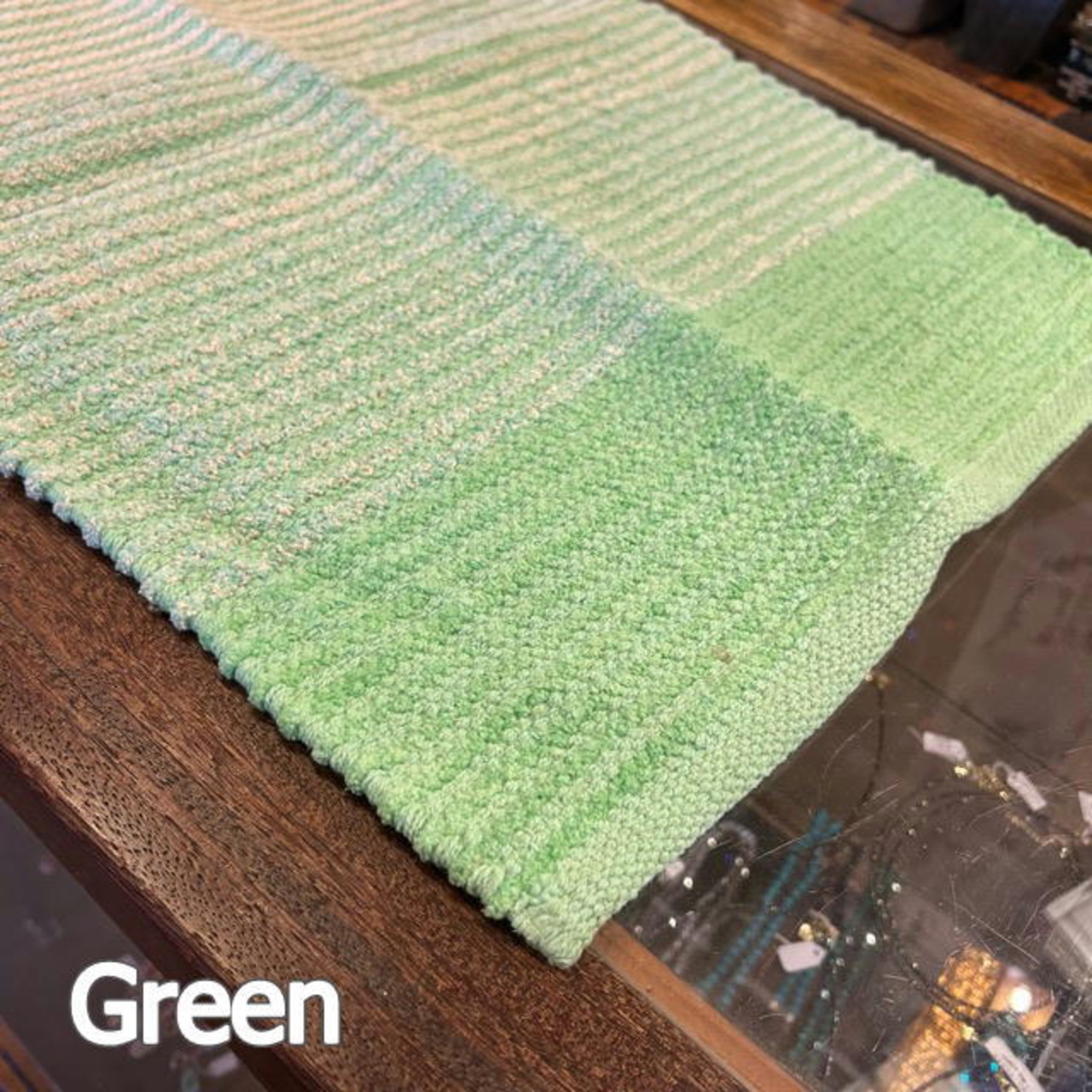 Cotton Chenille Striped Floor Mat　3Color　コットンシェニール ボーダーフロアマット 　3色　　フロアマット　マット　　
