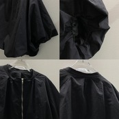 【受注予約:11月下旬入荷予定】バルーンシルエットジップBZ/ブラック
