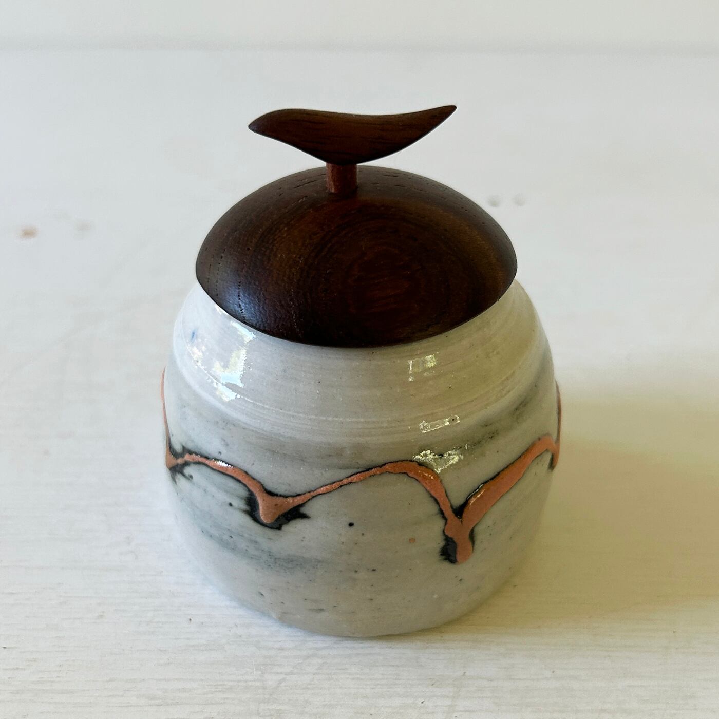 ★最終価格【作家物】一点物　蓋付き壺　蓋物器　菓子入れ　一点物 FUTAMONO-YA