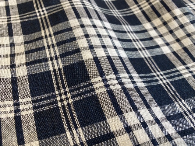 KIZ-003  生地巾140㎝　リネンチェック