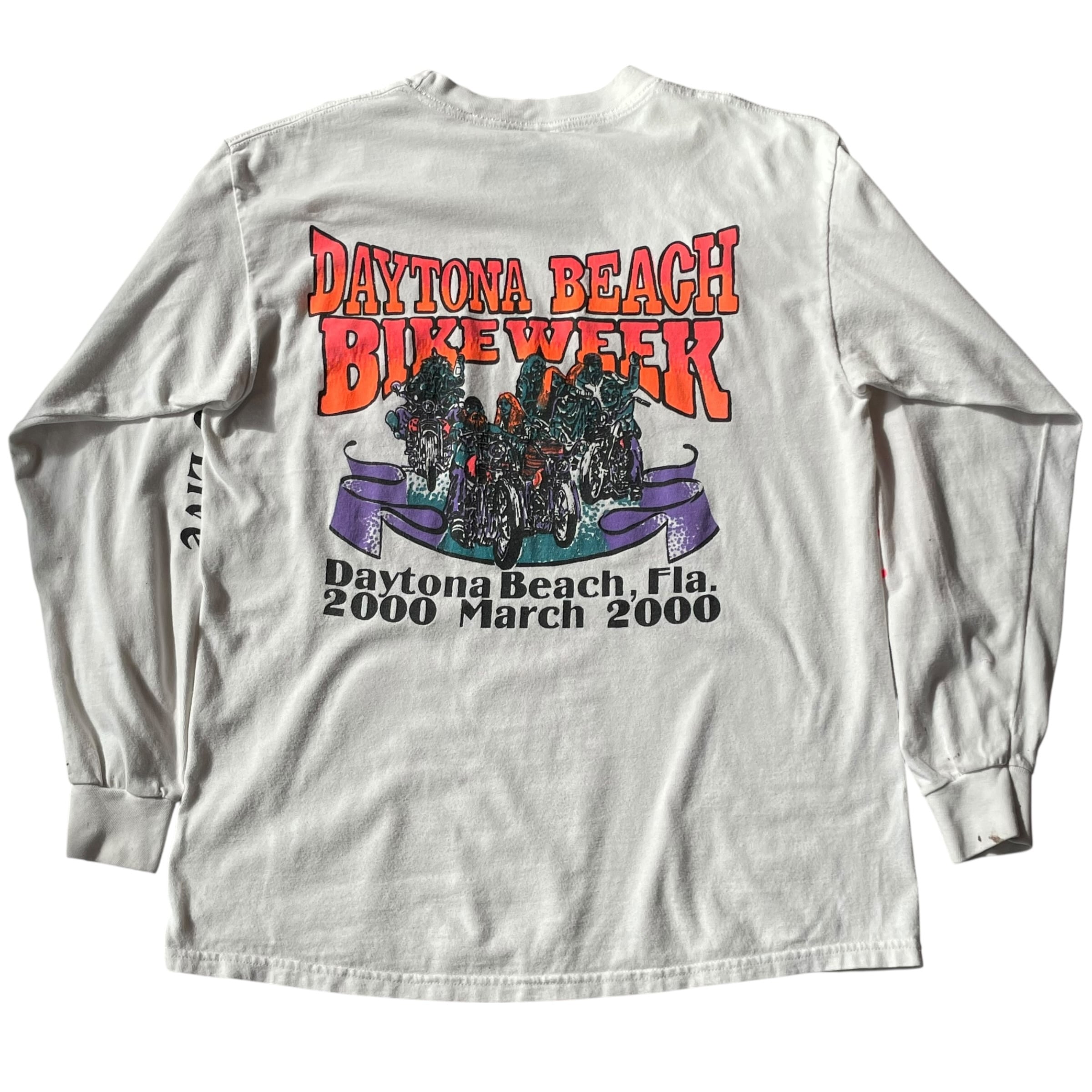 2000s DAYTONA BEACH BIKE WEEK "Live to Ride Ride to Live" L/S T-shirt