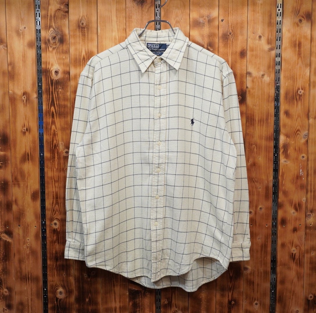 90s ralphlauren bonnard ペイズリー リネン 開襟シャツ M/ラルフ