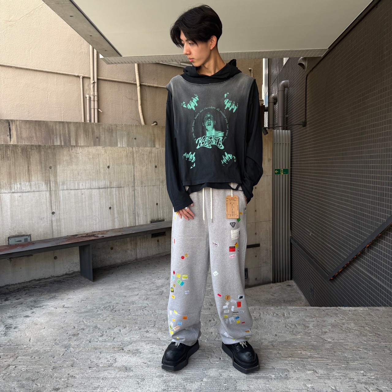 【Maison MIHARA YASUHIRO】PRICE STICKER SWEAT PANTS - 11