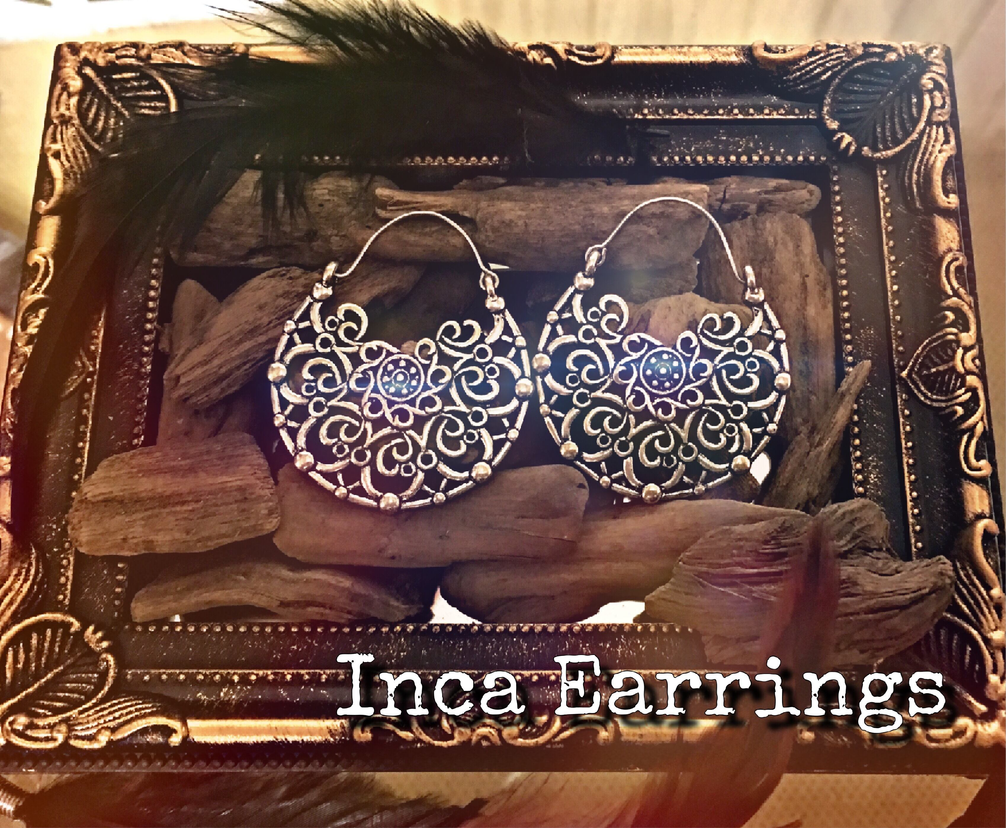 1ペア インカピアス フックピアス フープピアス エスニック アジアン ボヘミアン 