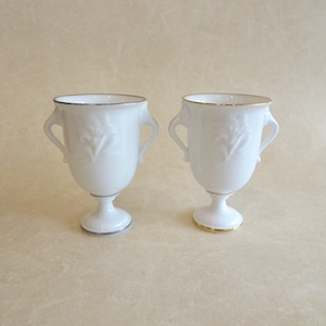 大倉陶園 ユリのペアカップ