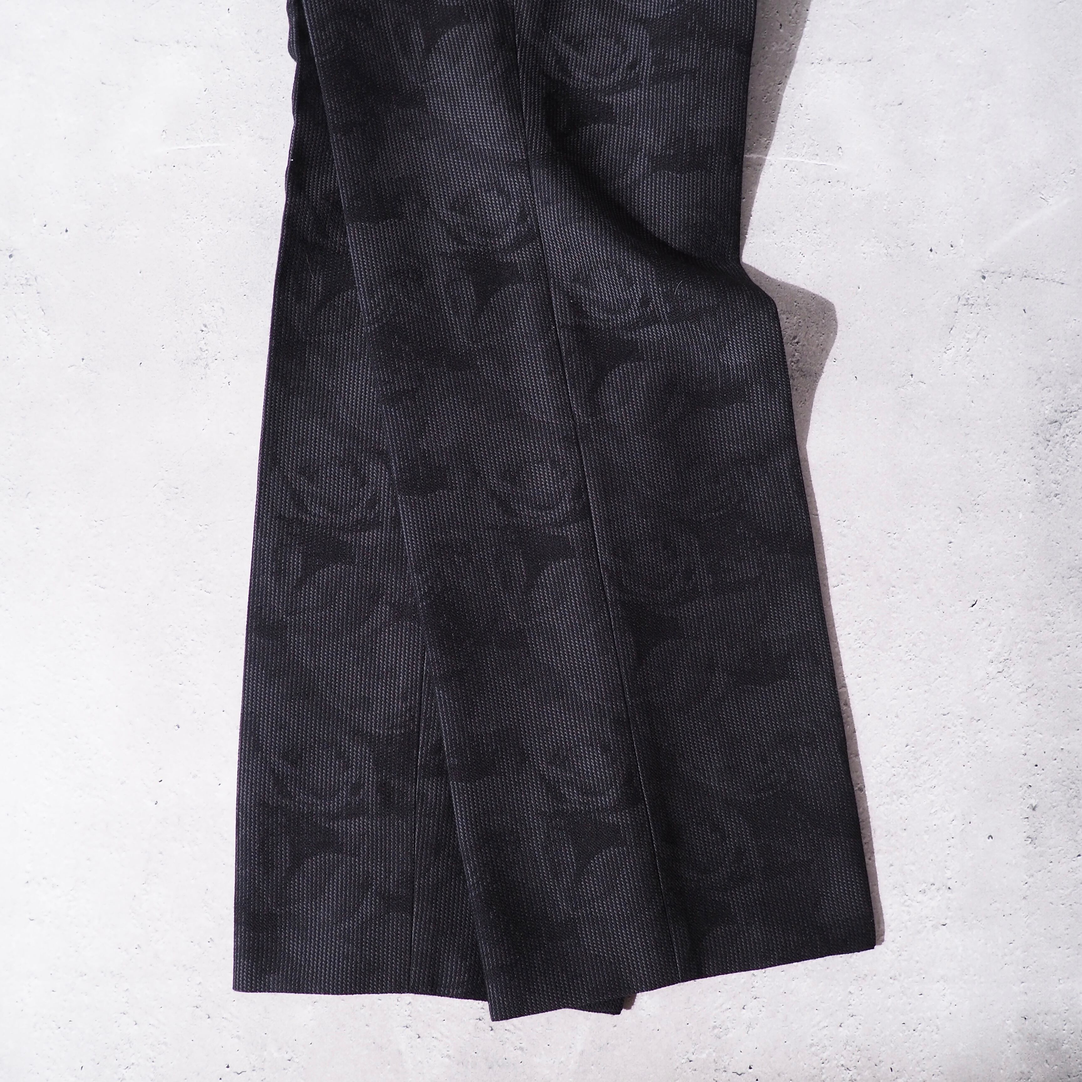 ” INTERMEZZO ” Rose flower printed Beautiful silhouette slacks pants