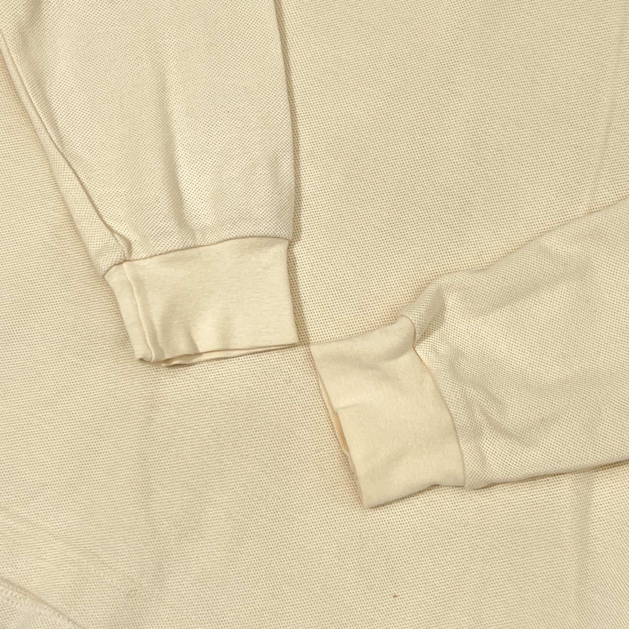 ビンテージ KENZO GOLF ケンゾー ゴルフ 鹿の子 長袖 ポロシャツ 1/アイボリー メンズ