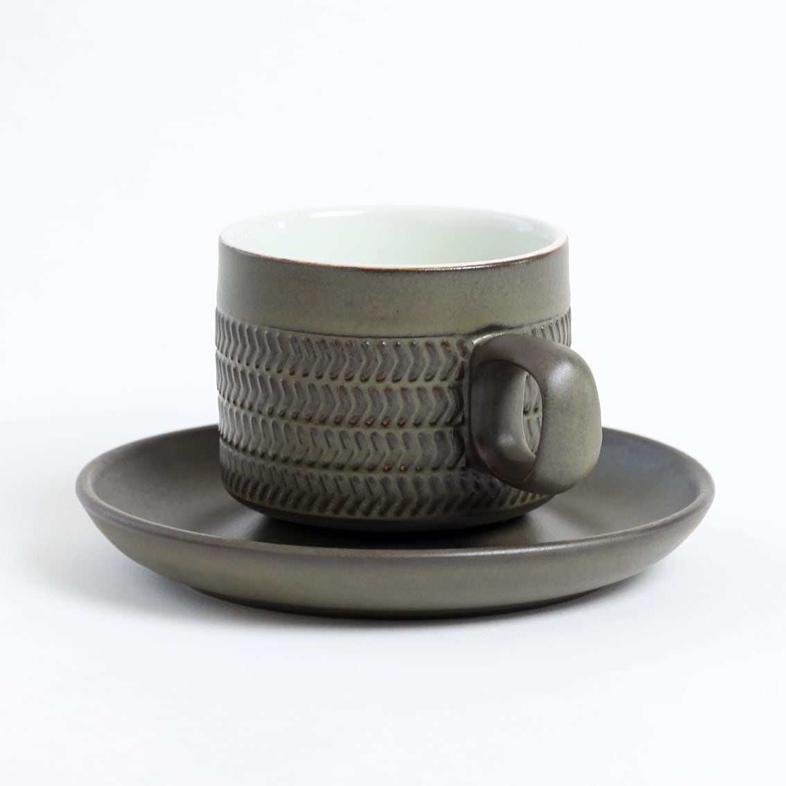 Denby デンビー Chevron シェブロン カップ＆ソーサー イギリス