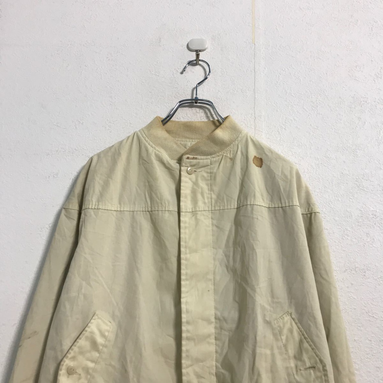 La paz ジップアップ ジャケット M ベージュ ブルゾン 古着卸 アメリカ 