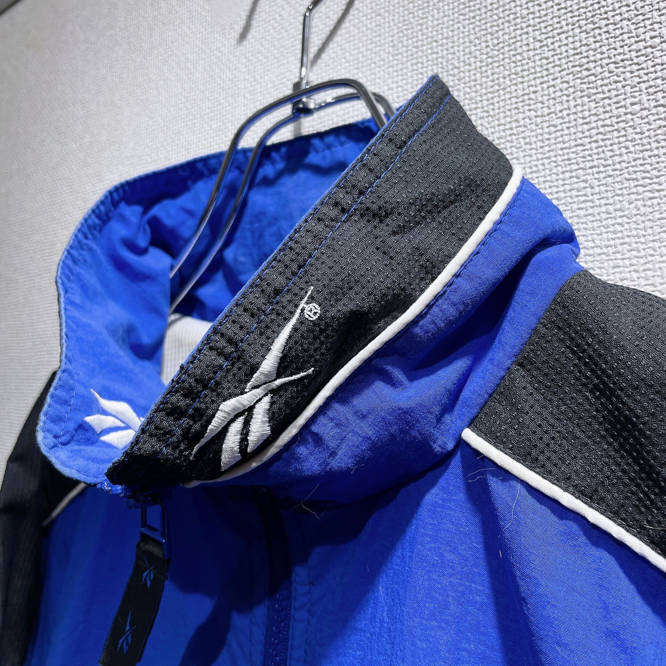 1990s ” Old Reebok ” Big vector logo Embbossed vintage Track jacket