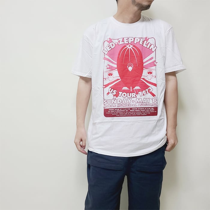 レッドツェッペリン Tシャツ ROCKOFF バンドTシャツ ロックT プリントT