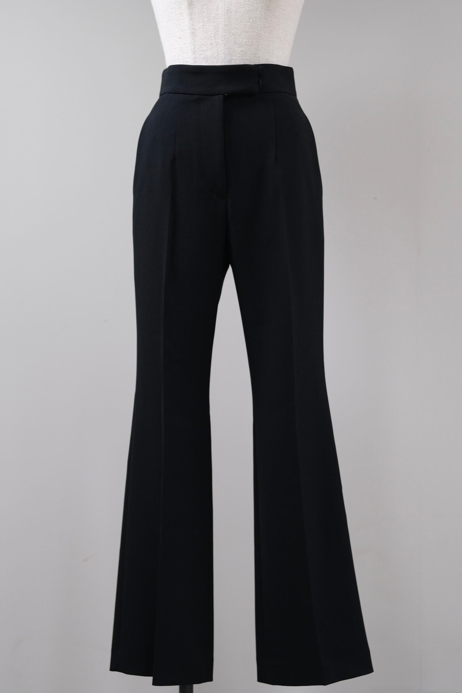 Mame Kurogouchi】Acetate Polyester High Waisted Center Creased