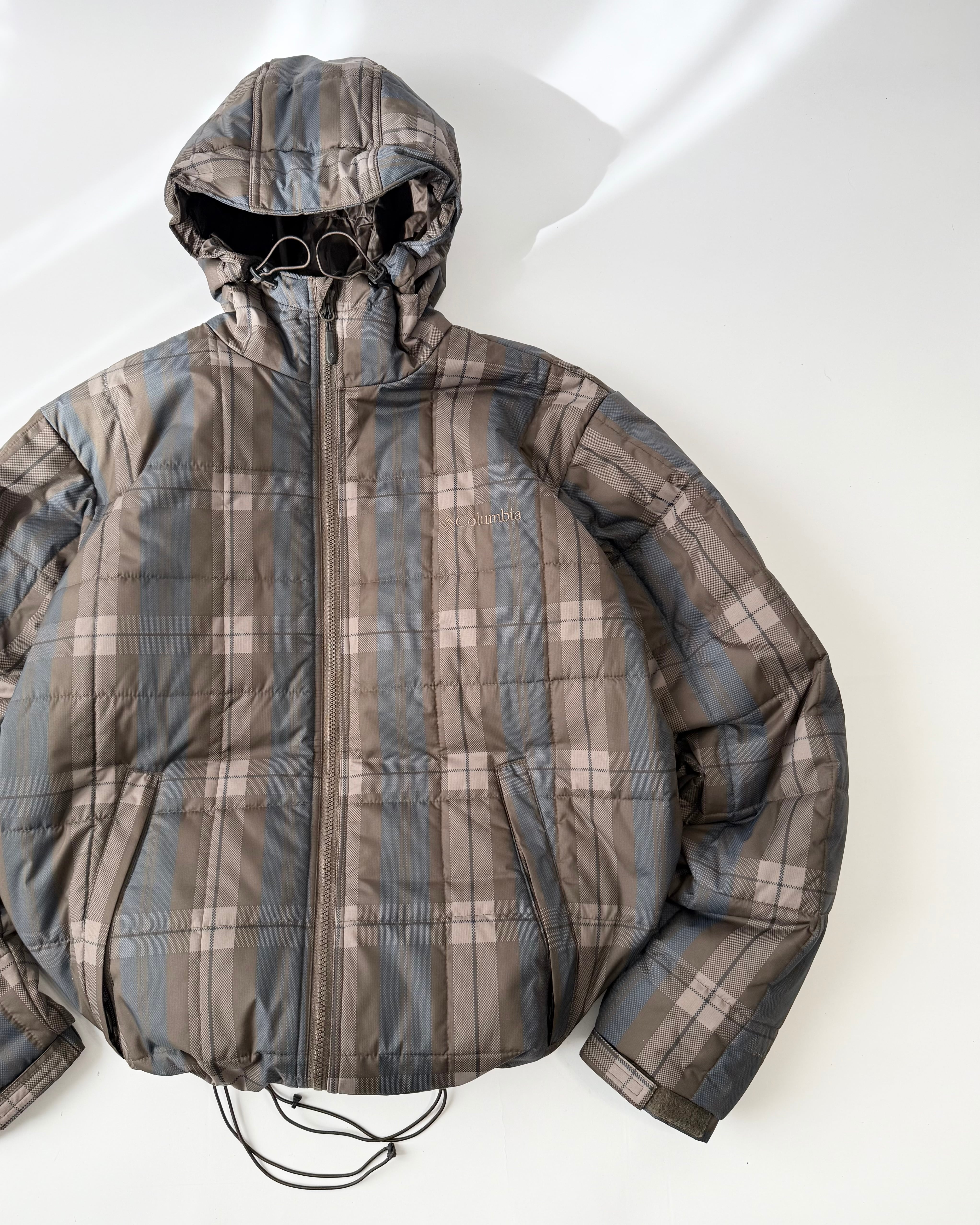 00s Columbia Shadow Plaid Puffer Jacket | minnatakusanmitene